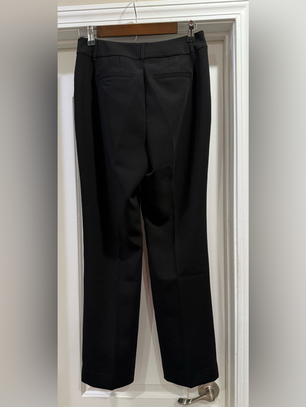 White House Black Market Black Riley High-Rise Straight Leg Trouser Dress Pants